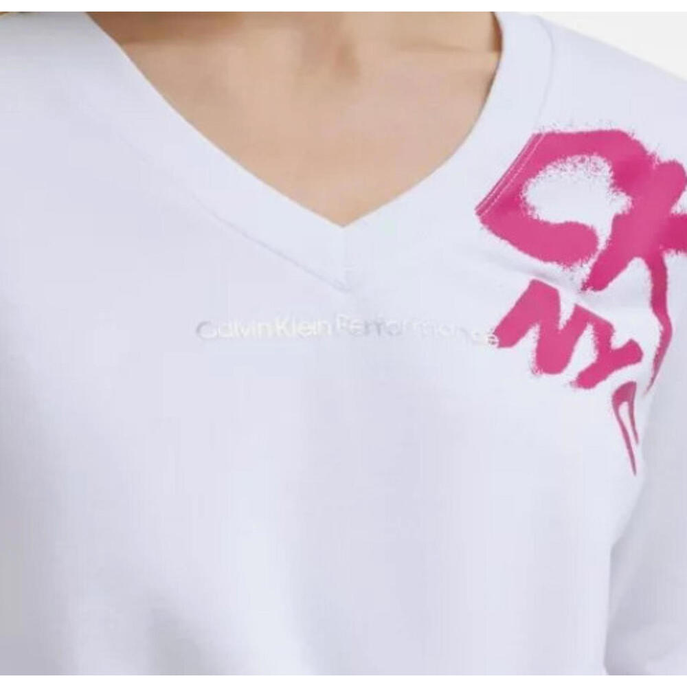 New Women's Calvin Klein Performance Women's Cinched Logo Sweatshirt, Size XS - Picture 2 of 3